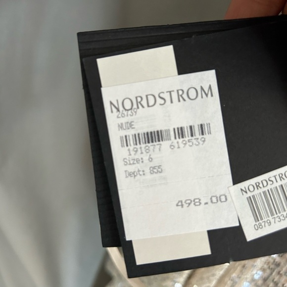 Mac Duggal 26739 NWT SEQUINED CRISS CROSS LONG SLEEVE GOWN - Picture 6 of 9